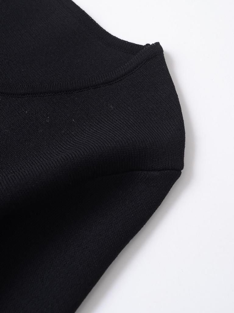 2025 Winter Women's Simple Knit Cardigan & Short Skirt Hem - European & American Style Fashion