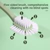 Five-sided Shoe Brush, Household Shoe Cleaning Long-handled Soft-bristled Clothes Brush, Non-shedding Shoe Cleaning Brush
