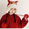 NHZHIW Year of the Dragon Warm Ear Flap Hat with Dragon Horns