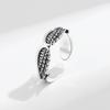 Retro Angel Wings Creative Ring For Women Men Silver Color Punk Gothic Open Ring Handmade Jewelry Unisex Accessories Lovers Gift