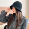 2026 New Autumn Winter Wool Bucket Hat Women Fashion Vintage Fisherman Hats Versatile Cap Spring Felt Hat Foldable Hat