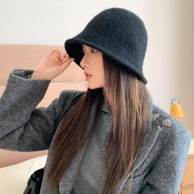 2026 New Autumn Winter Wool Bucket Hat Women Fashion Vintage Fisherman Hats Versatile Cap Spring Felt Hat Foldable Hat