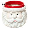 Christmas Themed Desk Accessory Cute Santa Claus Resin Flowerpot, Decorative Desktop Window Sill Decoration Planter, Hand Painted Container for Indoor