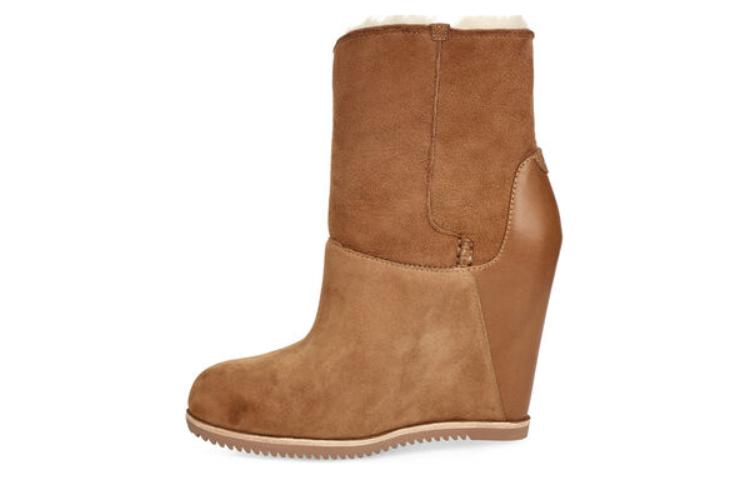 UGG Leather Ankle Boots Women s Chestnut 1105576-CHE 36