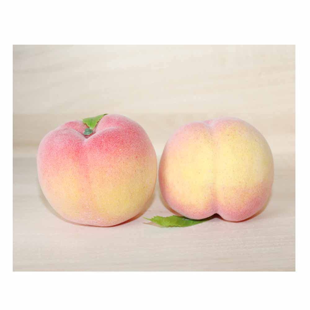GuCra Peach Lifelike Set of Food Fruit Models Models, 8, Samples, (Normal)