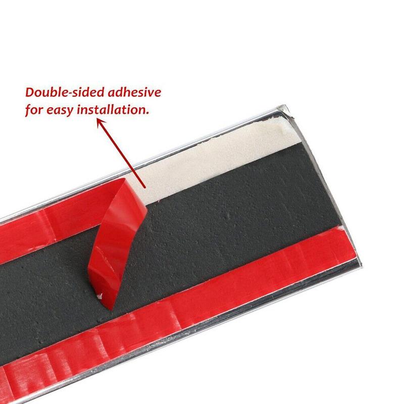 2,5 m x 30 mm Außen Chrom Auto Klebestreifen Zierleiste Styling Dekoration Autozubehör Stoßstangenschutz