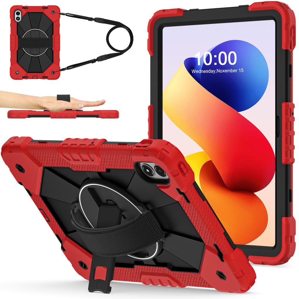 Tablet Case For Xiaomi Redmi Pad 2 Pro Silicone + PC Kickstand Cover with Handy Strap