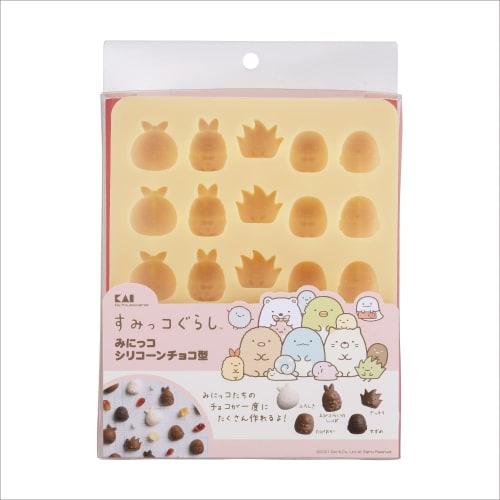 Kai Corporation Minico Silicone Chocolate Mold, Sumikkogurashi DN0508