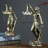 Escultura Diosa de la Justicia Dama de la Ley Vendada Figura de Resina Mujer de la Equidad Estatua con Balanza para Decoración de Abogados Regalo