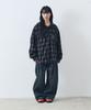 Nontai Check Hoody Shirts (Black)