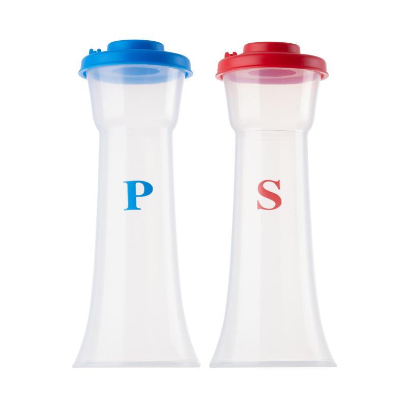 Jar of sugar, salt, spices and pepper, household 2-piece set of sprinkler bottles, plastic barbecue seasoning bottles