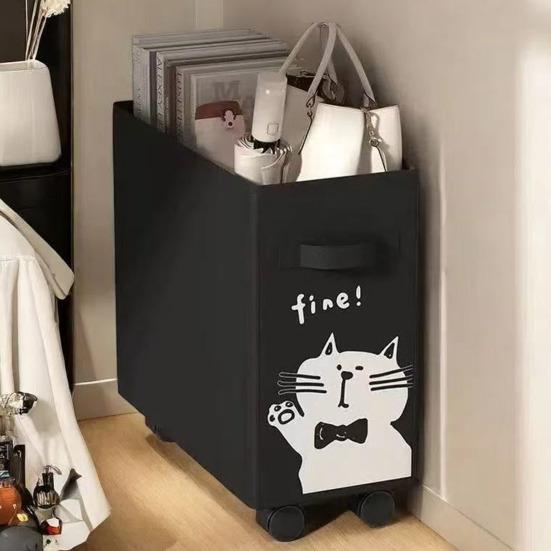 Storage Basket Laundry Bin with Wheels Handle Design Large Capacity Waterproof Foldable Clothes Toys Organizer Basket