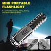 Mini Portable Flashlight USB Rechargeable Small Household Torch Outdoor Camping Hiking Emergency Lighting Light