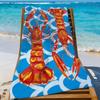 Art Colorful Lobster Ocean Towel Sports Quick Dry Travel Camping Gear Sandproof Soft Light Large Beach Towel