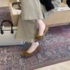 Fairy style 2025 autumn new Korean version niche thin heel shallow mouth bow fashion pointed temperament single shoe woman