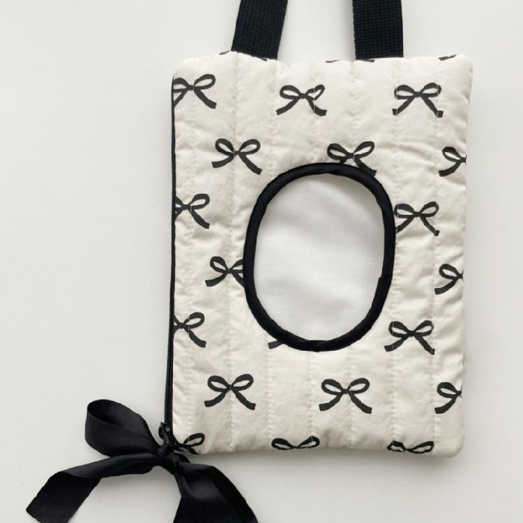 Fashionable Cotton Tissue Container Portable and Multifunctional Tissue Storage Case for Household Everyday Use