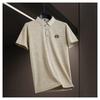 STORN Herren Neues Sommer Business Casual Kurzarm POLO-Shirt Mode Kurzarm Bequem und Atmungsaktiv Oberteil