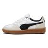 Puma Palermo Leather Big Kid White Black Gum Kids Sneakers Vapor-Grey 397275-01