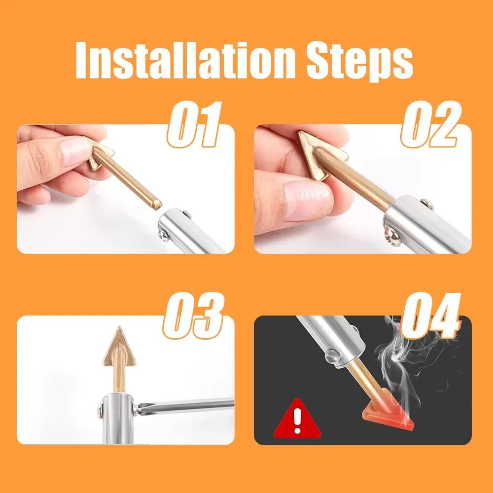 Pro Plastic Repair Soldering Iron 220V/110V for Car Bumper & Damaged Plastic Temperature Adjustable Include PP/PE/ABS/PVC Solder