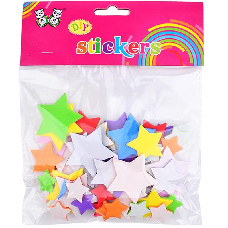 EVA Stickers Toys 3D Foam Self-Adhesive Cartoon Animal Number Star Heart Vehicle Mix Color Craft Sticker Kids DIY Gift TMZ