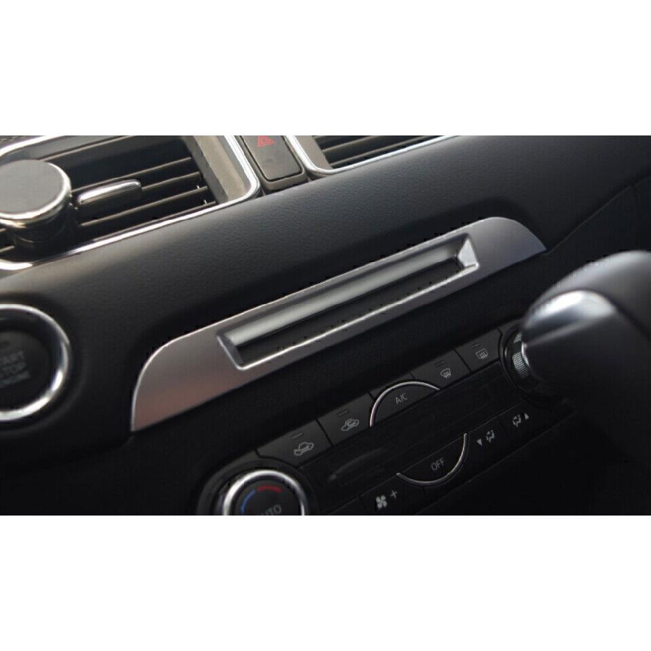 For Mazda CX-5 2017-2024 Matte Silver Center Console CD Switch Panel Trim 1PCS