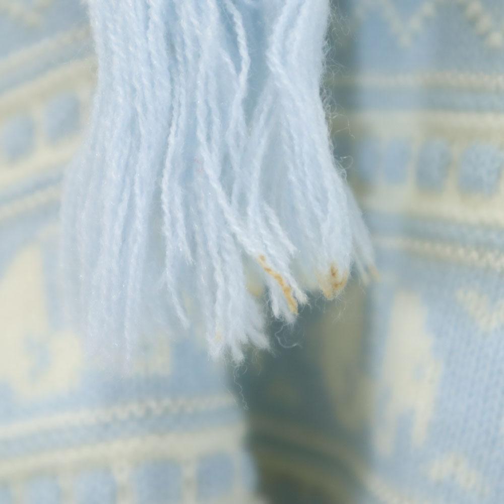 Celine Made In Japan Overall Handle Long Sleeve Poncho 90 Light Blue Kid's Used