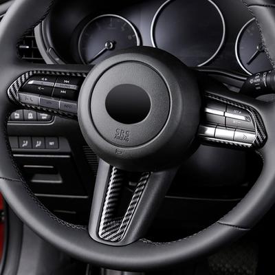 Steering Wheel Cover Interior Steering Wheel Frame Trim Interior Moulding For Mazda CX-50 CX50 CX 50 ABS Carbon