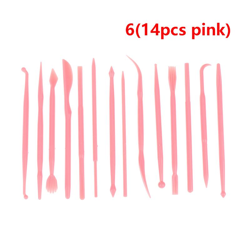 8/14Pcs Plastic Clay Sculpting Set Polyform Sculpey Set Polymer Modeling Clay Tools