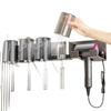 Supply Toothbrush Holder, Shelf, Non-Punching Mouthwash Cup, Hair Dryer Integrated Bathroom Wall Rack