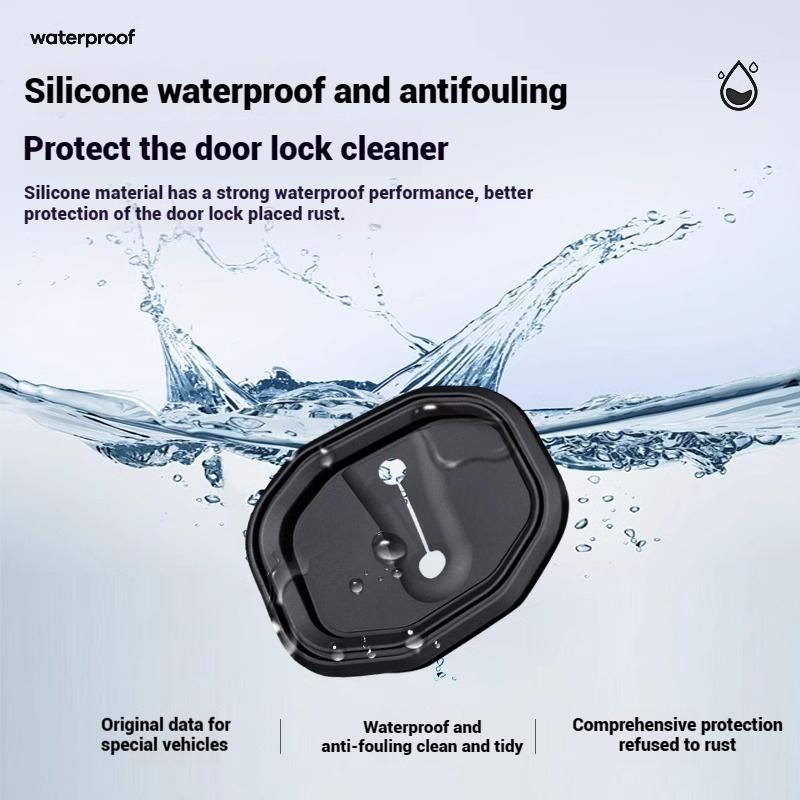 4Pcs Car Silicone Door Lock Buckle Cover Anti-collision For BMW X1 X3 X5 X6 X7 seriesE46 E90 E83 F10 F30 E60 G60 Car Accessories