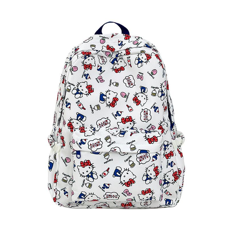 Schoolbag Large capacity middle and high school burden reduction backpack Campus cute versatile schoolbag Small fresh cartoon casual girls backpack