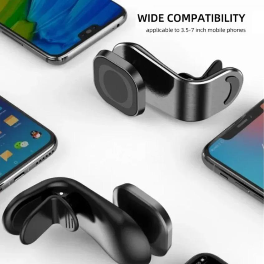 Car Magnetic Air Vent Phone Holder Navigation Cell Stand For Magsafe iPhone 16 15 14 13 12 Samsung Xiaomi Air Outlet Mount Clip