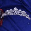 Crystal Zirconia Tiara - Luxury Wedding Crown for Bride Queen Princess