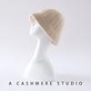 Knitted cashmere hat women's autumn and winter thickened bucket hat bucket hat basin hat single cold hat wool hat