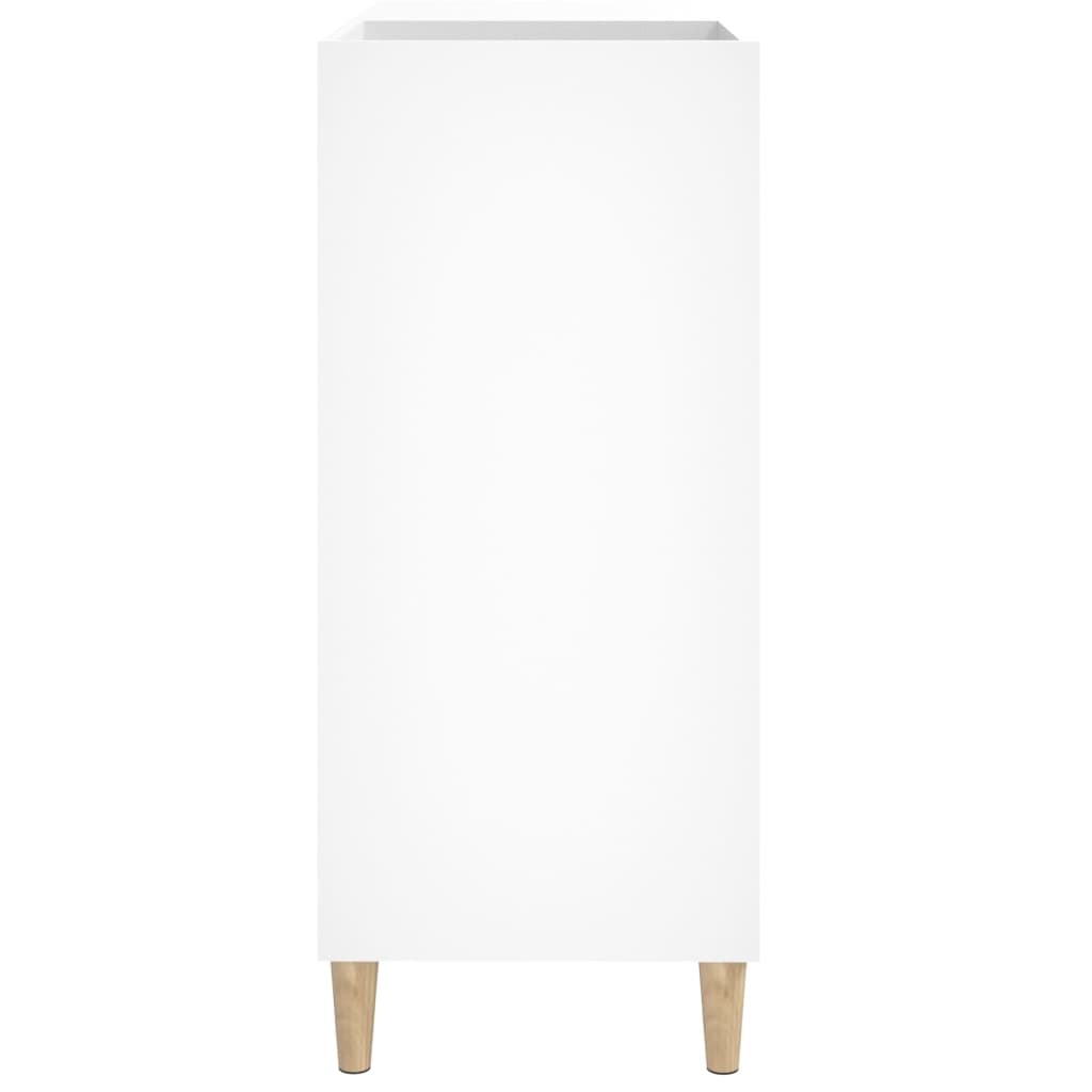 vidaXL Plattenschrank Weiß 84,5x38x89 cm Holzwerkstoff