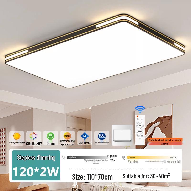 Modern LED Ceiling Light: Full Spectrum Living Room & Bedroom Illumination