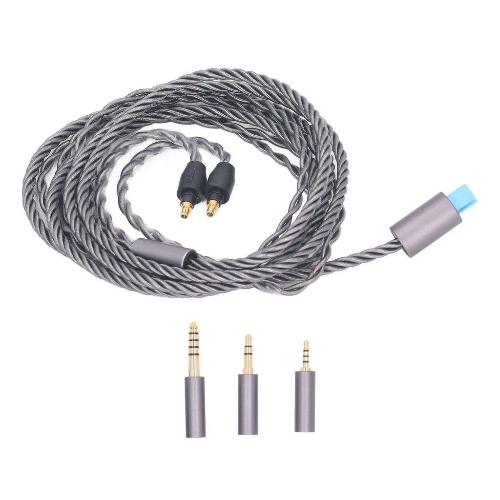 Replacement Sound Upgrade Cable 4 Core Silver Plated Copper with 3.5mm 2.5mm 4.4mm Plug for