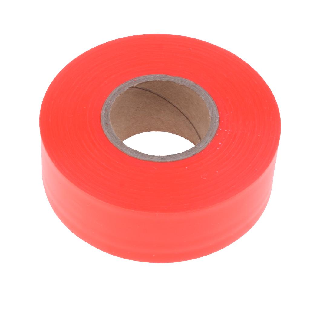 45m Trail Marking Ribbon - Environmentally Safe Fluorescent Orange Rugged Weather-Resistant Hunting Tape