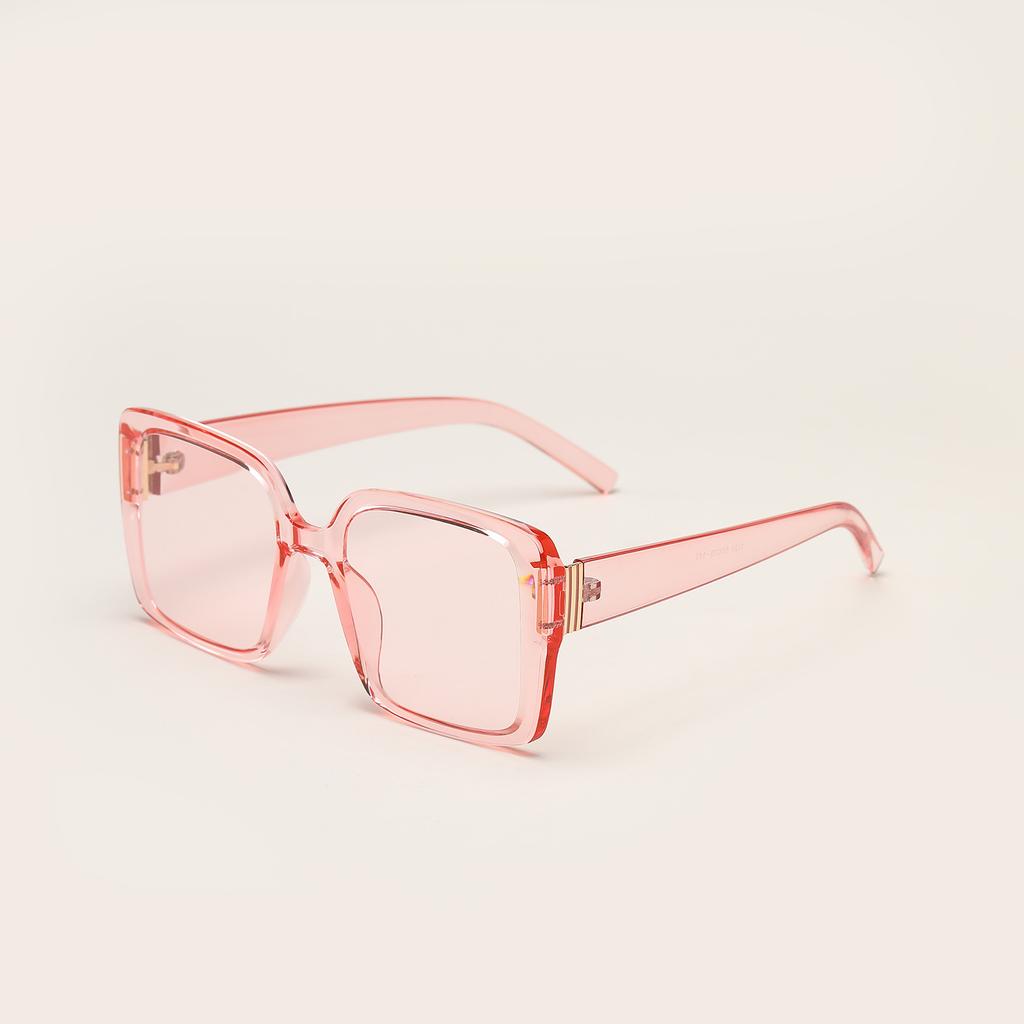 Glasses 1124 Square Large Frame Color Personality Trend Hip Hop Sunglasses Women, Sunglasses Men