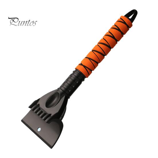 

Лопата для уборки снега Скребок для льда Инструмент для удаления снега и инея с лобового стекла с поролоновой ручкой Скребок для окон без царапин для автомобилей и грузовиков B оранжевый