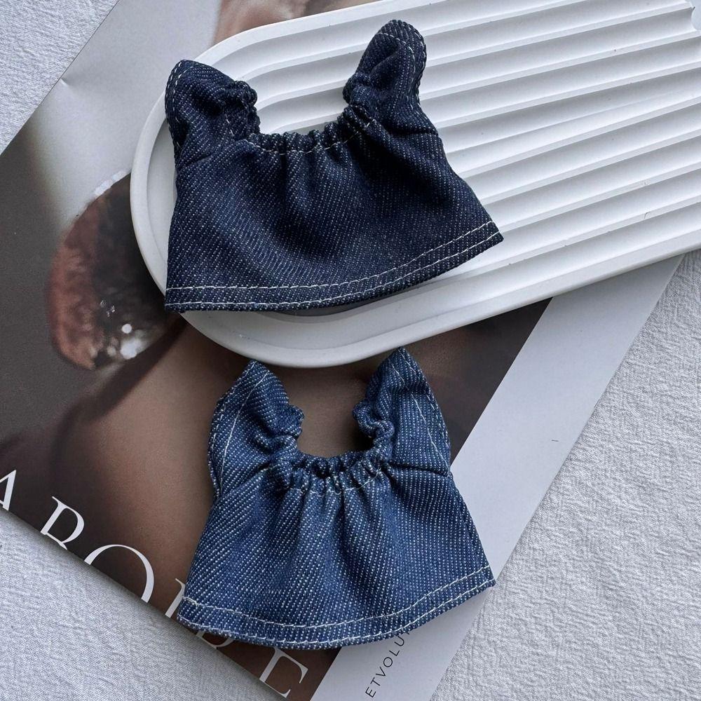 Multistyles Doll Jeans Shirt Fashion Pants Trousers Clothes Kids Toys for 10cm Cotton Doll