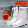 Winter Long Waterproof Snow Boots, Anti Slip and Wear-resistant Women's Cotton Boots, Extremely Cold and Warm Midsole Snow Boots