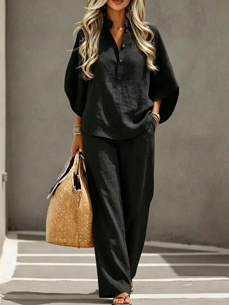 Neues Damen-Shirt-Set 1116 Lässiger Urbaner Anzug Damenbekleidung