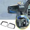 For Dodge Ram 1500 2019-2022 Carbon Fiber Side Mirror Rain Eyebrow Cover Trim 2P