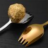 13.5cm Stainless Steel Salad Spoon Fruit Dessert Fork Afternoon Tea Portable Tableware 5 Colors Kitchen Small Spoons