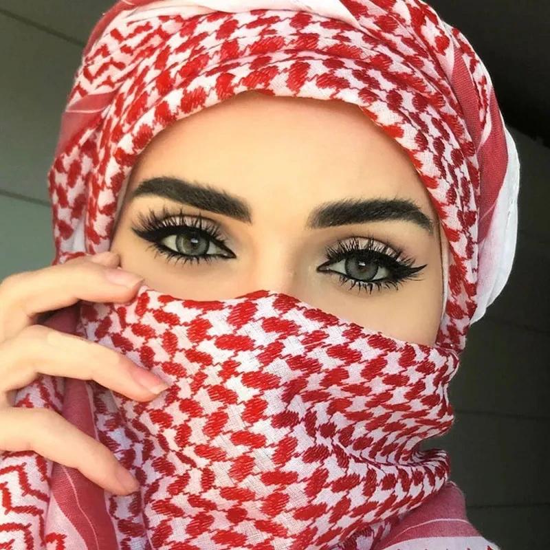 2025 New Military Tactical Desert Hijab Scarf Muslim Headscarf Islam Arab Keffiyeh Head Neck Scarves Wrap for Men and Women