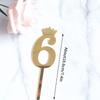 INS 0-9 Number Acrylic Mirror Cake Toppers For Kids Adults Birthday Party Supplies Wedding Anniversary Days Cake Decorations