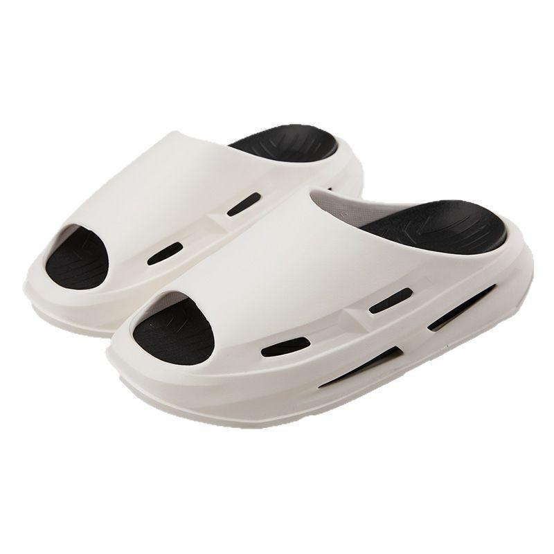 Sports slippers men's summer new indoor home wear beach shoes one-word non-slip cool slippers