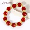 6MM 18K Gold Plated Flower Bead End Caps Brass Round Bead Caps For Beading Jewelry Making DIY Jewelry Accessories