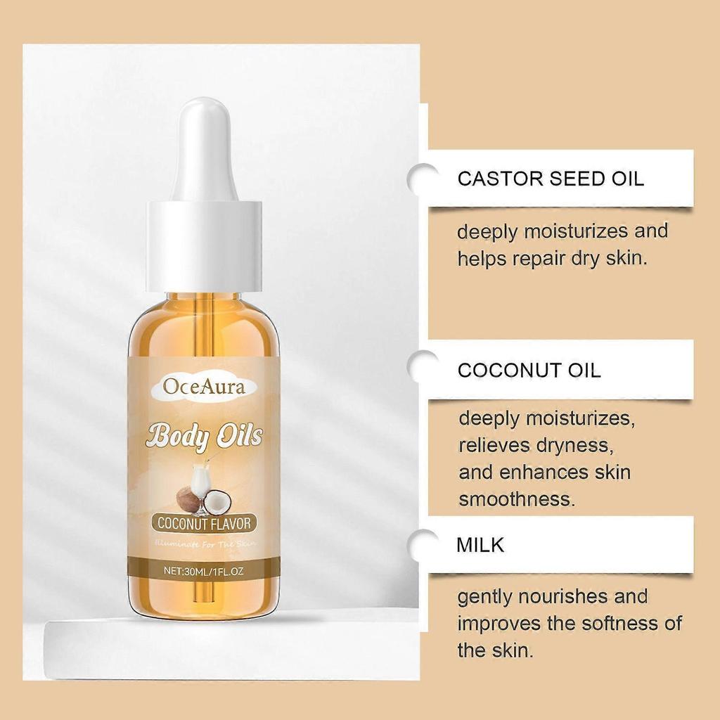 Oceaura Coconut Milk Body Moisturizing Essential Oil Daily Care Moisturizing Body Skin Smooth And Delicate Skin Care Oil